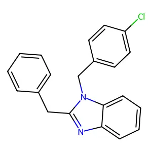 2-benzyl-1-(4-chlorobenzyl)-1H-benzimidazole structure