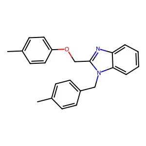 1-(4-methylbenzyl)-2-((p-tolyloxy)methyl)-1H-benzo[d]imidazole structure