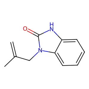 1-(2-methylprop-2-en-1-yl)-1,3-dihydro-2H-benzimidazol-2-one structure