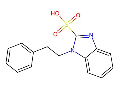 1-Phenethyl-1H-benzoimidazole-2-sulfonic acid structure
