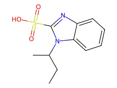 1-(sec-butyl)-1H-benzo[d]imidazole-2-sulfonic acid structure
