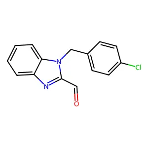 1-(4-chlorobenzyl)-1H-benzimidazole-2-carbaldehyde structure