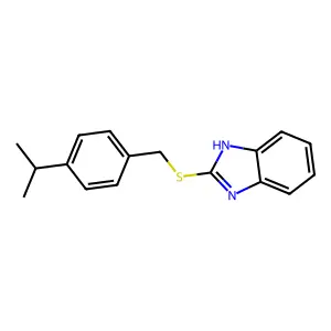 2-[(4-propan-2-ylphenyl)methylsulfanyl]-1H-benzimidazole structure