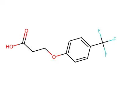 3-[4-(trifluoromethyl)phenoxy]propanoic Acid structure