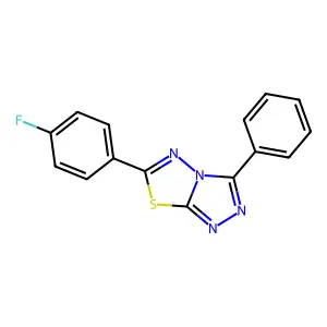 6-(4-Fluorophenyl)-3-phenyl[1,2,4]triazolo[3,4-b][1,3,4]thiadiazole structure