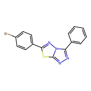 6-(4-Bromophenyl)-3-phenyl-[1,2,4]triazolo[3,4-b][1,3,4]thiadiazole structure