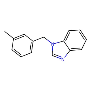 1-[(3-Methylphenyl)methyl]benzimidazole structure