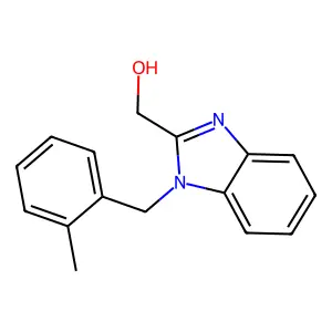 (1-(2-methylbenzyl)-1H-benzo[d]imidazol-2-yl)methanol structure