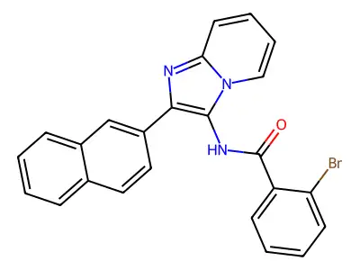 2-bromo-N-(2-(naphthalen-2-yl)imidazo[1,2-a]pyridin-3-yl)benzamide structure