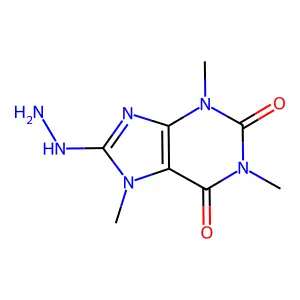 8-Hydrazinyl-1,3,7-trimethyl-3,7-dihydro-1H-purine-2,6-dione structure