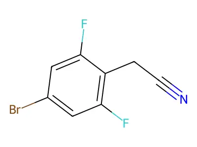 2-(4-Bromo-2,6-difluorophenyl)acetonitrile structure
