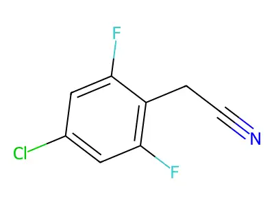 2-(4-Chloro-2,6-difluorophenyl)acetonitrile structure