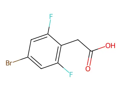 2-(4-Bromo-2,6-difluorophenyl)acetic acid structure