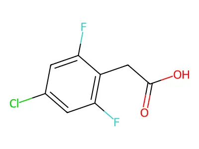 4-Chloro-2,6-difluorophenylacetic acid structure