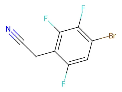 2-(4-Bromo-2,3,6-trifluorophenyl)acetonitrile structure