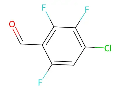 4-Chloro-2,3,6-trifluorobenzaldehyde structure