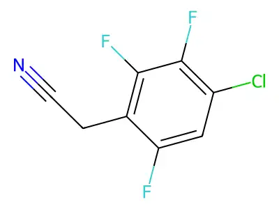 4-Chloro-2,3,6-trifluorophenylacetonitrile structure