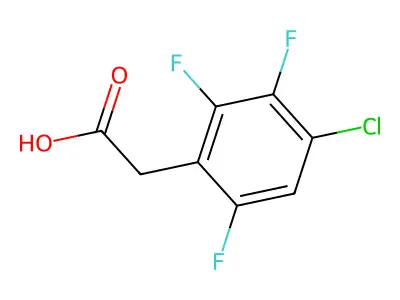 4-Chloro-2,3,6-trifluorophenylacetic acid structure