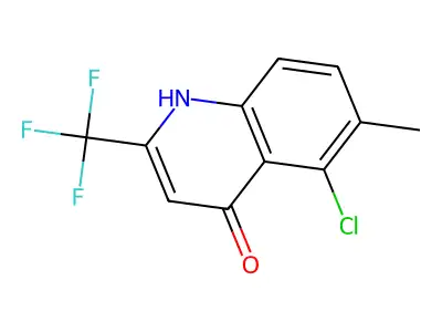 5-Chloro-4-hydroxy-6-methyl-2-(trifluoromethyl)quinoline structure
