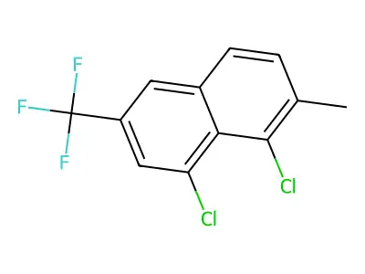 1,8-Dichloro-2-methyl-6-(trifluoromethyl)naphthalene structure