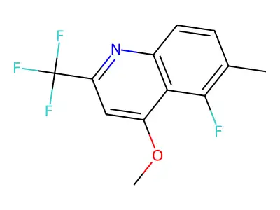 5-Fluoro-4-methoxy-6-methyl-2-(trifluoromethyl)quinoline structure