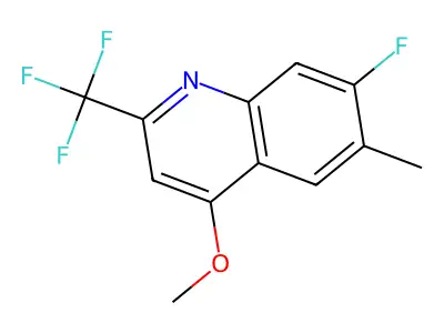 7-Fluoro-4-methoxy-6-methyl-2-(trifluoromethyl)quinoline structure