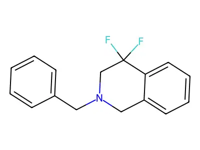 2-Benzyl-4,4-difluoro-1,2,3,4-tetrahydroisoquinoline structure