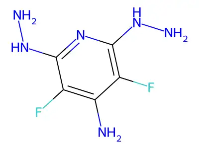 3,5-Difluoro-2,6-dihydrazinylpyridin-4-amine structure