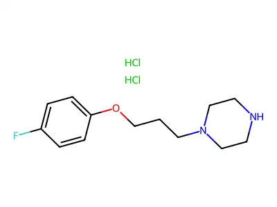 1-[3-(4-fluorophenoxy)propyl]piperazine Dihydrochloride structure