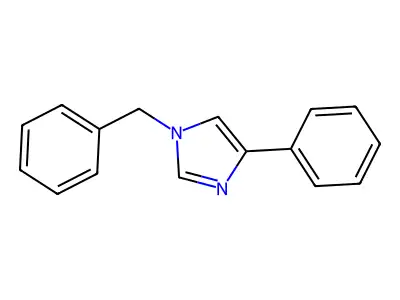 1H-Imidazole, 4-phenyl-1-(phenylmethyl)- structure