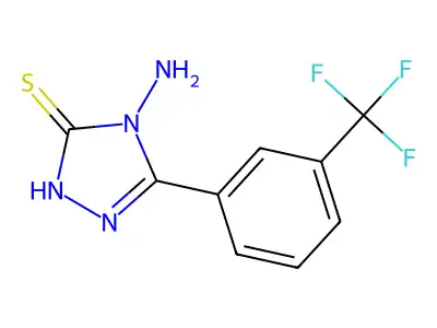4-Amino-3-mercapto-5-[3-(trifluoromethyl)phenyl]-4H-1,2,4-triazole structure