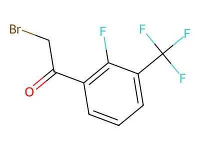 2-Fluoro-3-(trifluoromethyl)phenacyl bromide structure