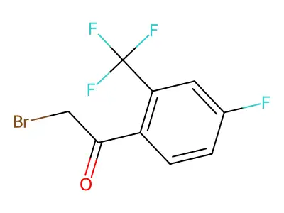 4-Fluoro-2-(trifluoromethyl)phenacyl bromide structure
