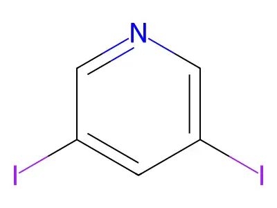 3,5-Diiodopyridine structure