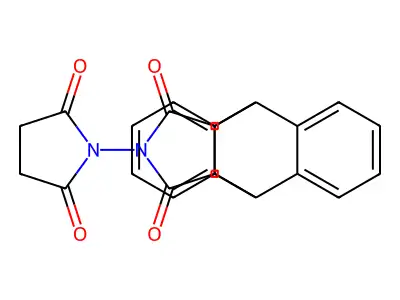 17-(2,5-dioxo-1-pyrrolidinyl)-17-azapentacyclo[6.6.5.0~2,7~.0~9,14~.0~15,19~]nonadeca-2,4,6,9,11,13-hexaene-16,18-dione structure