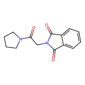2-(2-Oxo-2-pyrrolidin-1-ylethyl)isoindole-1,3-dione structure