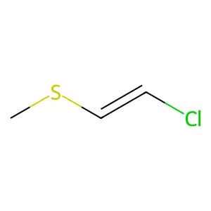 Ethene, 1-chloro-2-(methylthio)-, (Z)- structure