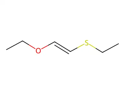(E)-1-Ethoxy-2-(ethylthio)ethene structure