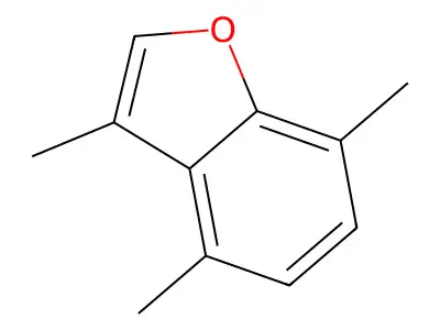 3,4,7-Trimethylbenzofuran structure