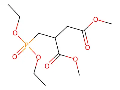Dimethyl 2-(diethoxyphosphorylmethyl)butanedioate structure