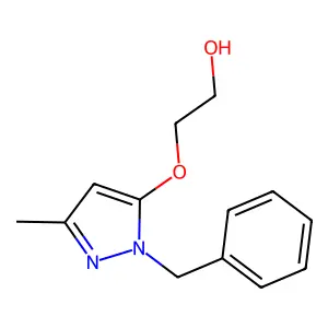 Ethanol, 2-(1-benzyl-3-methyl-5-pyrazolyloxy)- structure