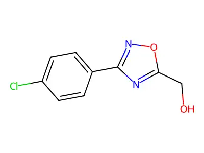 (3-(4-Chlorophenyl)-1,2,4-oxadiazol-5-yl)methanol structure