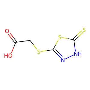 ((4,5-Dihydro-5-thioxo-1,3,4-thiadiazol-2-yl)thio)acetic acid structure