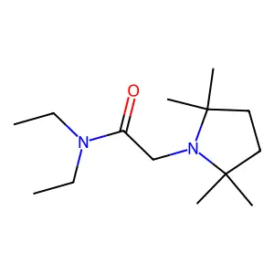 N,N-Diethyl-2-(2,2,5,5-tetramethylpyrrolidin-1-yl)acetamide structure