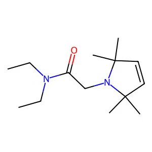 3-Pyrroline, 1-(N,N-diethylglycyl)-2,2,5,5-tetramethyl- structure