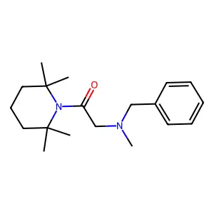 Piperidine, 1-(N-benzyl-N-methylglycyl)-2,2,6,6-tetramethyl- structure