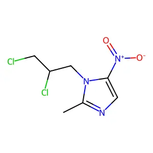 1-(2,3-Dichloropropyl)-2-methyl-5-nitro-1H-imidazole structure