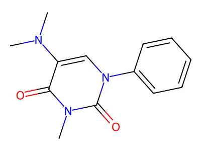 Uracil, 5-(dimethylamino)-3-methyl-1-phenyl- structure