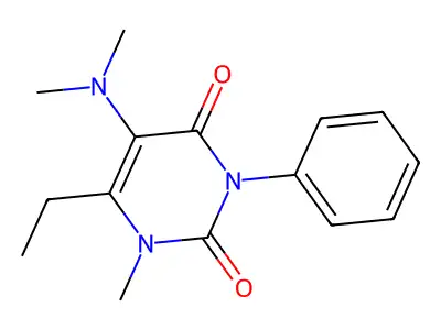 Uracil, 5-(dimethylamino)-6-ethyl-1-methyl-3-phenyl- structure