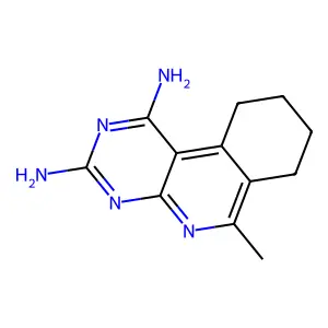 Pyrimido(4,5-c)isoquinoline-1,3-diamine, 7,8,9,10-tetrahydro-6-methyl- structure